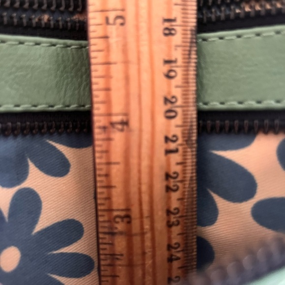 🥳👛HP👛🥳Leather Crossbody Bag W/Multi Pocket 3 Zip Shoulder Handbag 8.5x7 - Picture 9 of 13